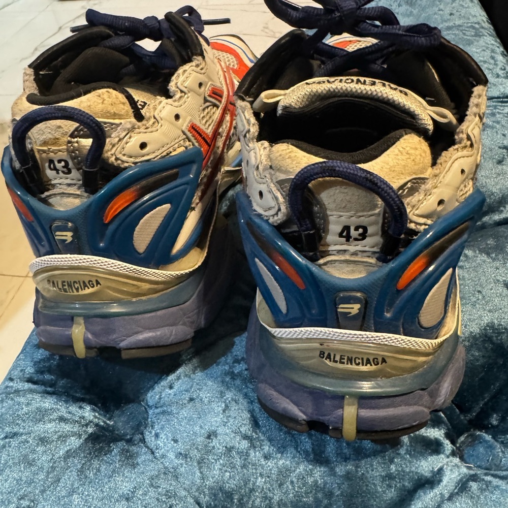Balenciaga MEN Sneakers in Blue, White, and Orange - Picture 1 of 3